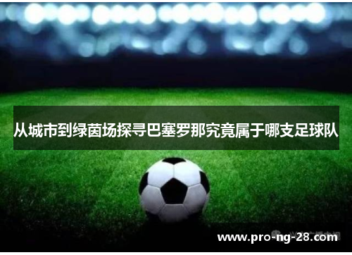 从城市到绿茵场探寻巴塞罗那究竟属于哪支足球队 从城市到绿茵场探寻巴塞罗那究竟属于哪支足球队